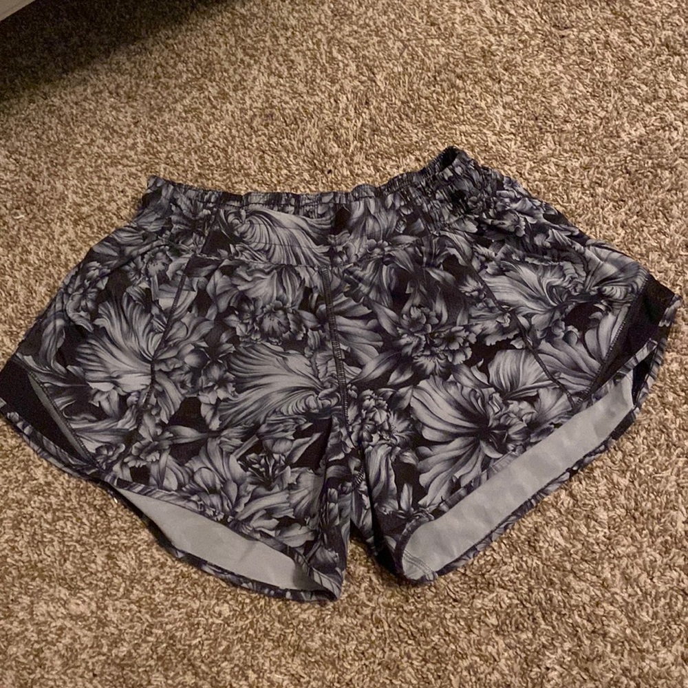 floral print lululemon shorts